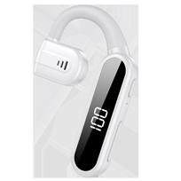 Naujas kaulinio laidumo Bluetooth ausinis, vieno ausies sukimas, su įkrovimo skyriumi, be ausies kabliuko, ausies išorinis garsas, didelė galia Single earphone balta