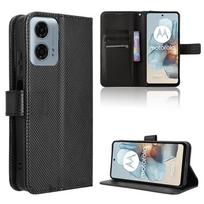 Leather Flip Cover for Motorola G45 5G/G34 5G/G55/G35/G75 Shockproof Bumper Lanyard Flip Card Clip Protective Case for Motorola G45/Moto G34 juoda