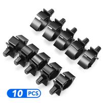 10PCS Car Wiring Harness Fastener Car Cable Fixed Buckle Clip Multifunction Cable Fixed Buckle Universal Car Accessories Tie gray