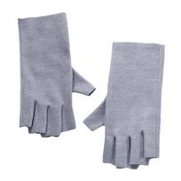 1 pora unisex žiemos pirštinių, puspirštės, storos, šiltos, neslystančios, minkštos, atsparios šalčiui, didelio elastingumo, su riešo apsauga, dviračių, jojimo pirštinės One Size pilka