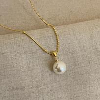 Design Sense Ginkgo Biloba Peanut Pearl Pendant Necklace Women'S Light Luxury Personality Fashion Exquisite Versatile Neck Chain Sweater Chain gray