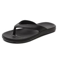 Flip-flops Men's EVA Summer Non-slip Slippers Outer Wear Clip-on Sandals Thick-soled Clip-on Beach Shoes 36-37 juoda