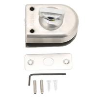 10?12mm Frameless Single Glass Door Lock Stainless Steel Push Sliding for Shopping Mall Apartment