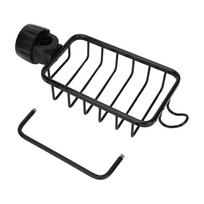 Kitchen Faucet Storage Rack Faucet Sponge Holder Hanging Drain Rack with Towel Shelf for Kitchen