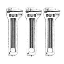 3PCS Mini Multitool Wrench Adjustable Wrench Multifunctional Bottle Opener for Backpacking Camping gray