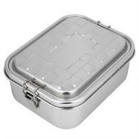 Single Layer Lunch Box Food Bento Container Stainless Steel 304 Home Accessory for StudentsSmall white