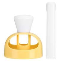 Plastic Donut Maker Mold Fondant Cake Bread Desserts Bakery Mould DIY Doughnut Cutter with Pliers white