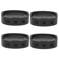 4Pcs Base Heightening Anti Vibration Pads Non-slip Cushion for Refrigerator Washing Machine black