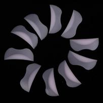 10 Pairs Eyelash Perming Pad Curler Tool Eyelash Shield Pad Eyelashes Curler Applicator gray