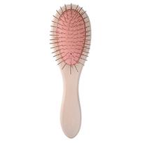 Lady Oval Hair Comb Brush Paddle Detangling Straightening Hairbrush Scalp Massage Care Tool beige