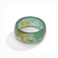 1 PC Fashion Retro Equal Width Resin Transparent Pattern Women's Bracelet Elegant Jewelry Daily Holiday Gift Date one-size