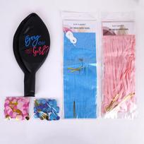 Boy Or Girl Balloon Gender Reveal Baby Shower Confetti Black Latex Ballon Party AVE gray