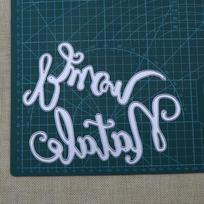 Italian Buon Natale Metal Cutting Dies Stencils for Scrapbooking/photo Album Embossing DIY Cards sidabras