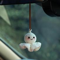 Mieli pliušiniai automobilio veidrodėlio pakabinami papuošimai, Saugų vairavimą užtikrinantys amuletai, Transporto priemonės interjero aksesuarai, Automobilio interjero dekoracijos mergaitėms A gray