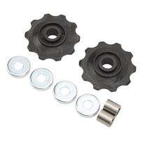 6mm Wheel Pulley Conversion Kit Steel Scratch Resistant Professional Replacement for Suntour black