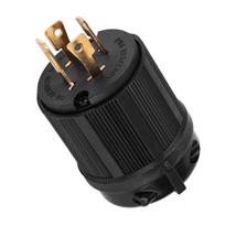 125V250V 20A JAV Twist Lock 4 kontaktų Male Maitinimo kištukas L1420P black
