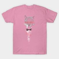 T Shirt Women Wolf Of Bangstry Harajuku Print Kawaii Tshirt Summer Short Sleeve Female T-Shirt Top Tee S rožinė
