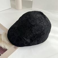 Women's Summer Hat Chinese Style Flower Beret Casual Sun Protection Lightweight Duck Tongue Hat Artist's Hat one size