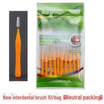 Orthodontic Interdental Brushes Type I (10-Pack) for Braces Cleaning yellow
