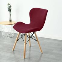 1pc Polar Fleece Chair Cover Stretch Spandex Butterfly Curved Seat Slipcover Anti-dirt Girls Makeup Chair Case for Living Room 1Pc Chair Cover brown
