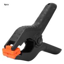 YOSOO pince à ressort en plastique 6 pièces 4 pouces A Type noir multifonctionnel en plastique pince à ressort pince bricolage juoda
