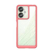 For Xiaomi POCO C65 Case Silicone Clear Protective Phone Cover For POCO C65 Case TPU Transparent Shockproof Case POCO C65 Cover POCO C65 raudona