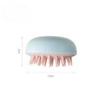 1pcs Multifunctional Handheld Massage Brush Head Body Scalp Massage Brush Comb Hair Cleaning Comb Head Massager 4 Colors New gray
