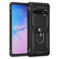 Skirtas Samsung Galaxy S8 S9 S10 Plus Case Armor Magnetinis žiedo laikiklis Kickstand telefono dėklas, skirtas Samsung S7 S10E Note 8 9 galinis dangtelis For Galaxy S7 juoda