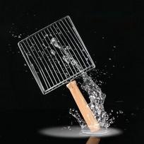 Cat Litter Shovel Wood Handle Cat Litter Shovel Toilet Cleaning Shovel Tools Pet Cleaning Accessories Supplies Cats Pet Products gray