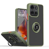 Pasukamas laikiklio dėklas Moto G75 G55 G35 G85 G34 G24 Power G04 G84 G54 G14 G13 G23 G53 G32 G60 G30 G20 G10 piršto žiedo dangtelis For Moto G75 armijos žalia spalva