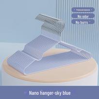 Non-Slip Anti-Shoulder Clothes Drying Rack for Dorms and Homes 10 pieces gray