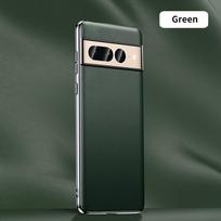 Phone Case for Google Pixel 9 Pro XL 9Pro 6 7 8 Pro 7A 6A Luxury Genuine Leather Plating Shockproof Full Protection Back Cover For Pixel 9 Pro