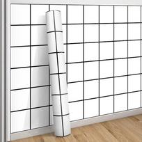 40 cm klasikinis tinklelis, lipnus lipdukas virtuvės aliejaus dūmams, atsparus vandeniui, miltligei, vonios spintelių renovacijai, namų dekoravimui 40cmX1m white