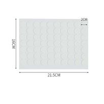 3330 70PCS Double-sided Tape Dots Self-Adhesive Fastener Strong Glue Stickers Disc White Round Coins DIY Hook Loop Tape white