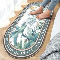 Non-Slip Pastoral Bedside & Living Room Carpet 60x160 cm beige