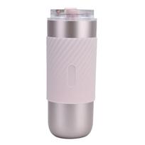 520ml Stainless Steel Vacuum Cup Insulated Water Bottle Coffee Thermal Mug Portable Water Bottles rožinė