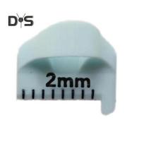 2/3/4MM Siuvimo šablonas Piršto liniuotė DIY Siuvimo rankdarbių projektai Lopininis siuvinėjimas 3D spausdinti Siuvimo trafaretų įrankiai su tikslia skale Dovana siuvimo entuziastams 2mm mėlyna