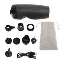 Electric Air Pump 3000mAh Battery Portable Cordless Inflator Deflator Pump with 8 Nozzles for Home gray