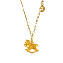 Ins Cute Pony Pendant Necklace Women's Fashion Temperament Light Luxury Versatile Niche Niche