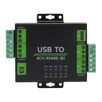 USB į RS485 keitiklis USB į 4 kanalų RS485 pramoninio lygio izoliuotas adapteris, skirtas OS X, Linux, skirtas black