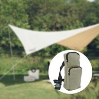 Tent Stakes Storage Bag Peg Nail Pouch Camping Heavy Duty Stuff Sack Holder Crossbody beige