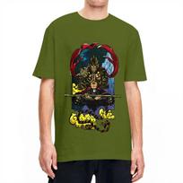 SUN WUKONG Color Black Myth T-Shirt Trendy Cool T Shirts Short Sleeve Street Style Tops Summer Pure Cotton O Neck Oversize Tees S armijos žalia spalva