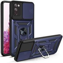 For Samsung Galaxy S20 Ultra FE plus Shockproof Armor Case with Car Magnetic Ring Holder - Phone Cover Protection Galaxy S20+ mėlyna