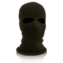 1 skylučių slidinėjimo kaukė megzta veido danga suaugusiems žieminė balaclava viso veido kaukė, skirta žiemos sportui lauke One Size black