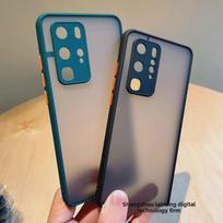 Fine Hole Frosted Phone Case with Lens Protection for OPPO A93, A55, R17, Reno5 Pro A55 juoda