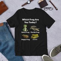 230 Gsm 100% Cotton Which Frog Are You Today Funny Meme Shirt Ironic Shirt Frog Lover Gift Oddly Specific Unhinged Shirt Cursed Cringe Frog Meme XXS juoda