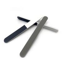 3-Sided Wear-Resistant Nail File: Thin Polishing Strips in Black, White, and Gray black