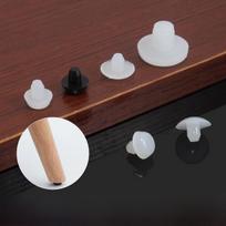 Durable Rubber Protective Floor Mat for Chair and Furniture Legs 6mm - Small (White)