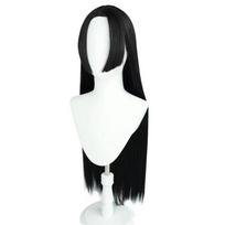 High Quality Anime Boa Hancock Cosplay Wig Long Black Straight Heat Resistant Synthetic Hair Wigs One Size black