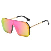 One-Piece Glasses One-Piece Sunglasses Infinity Sunglasses Women'S High-End Square Sunglasses X8809 rožinė raudona spalva